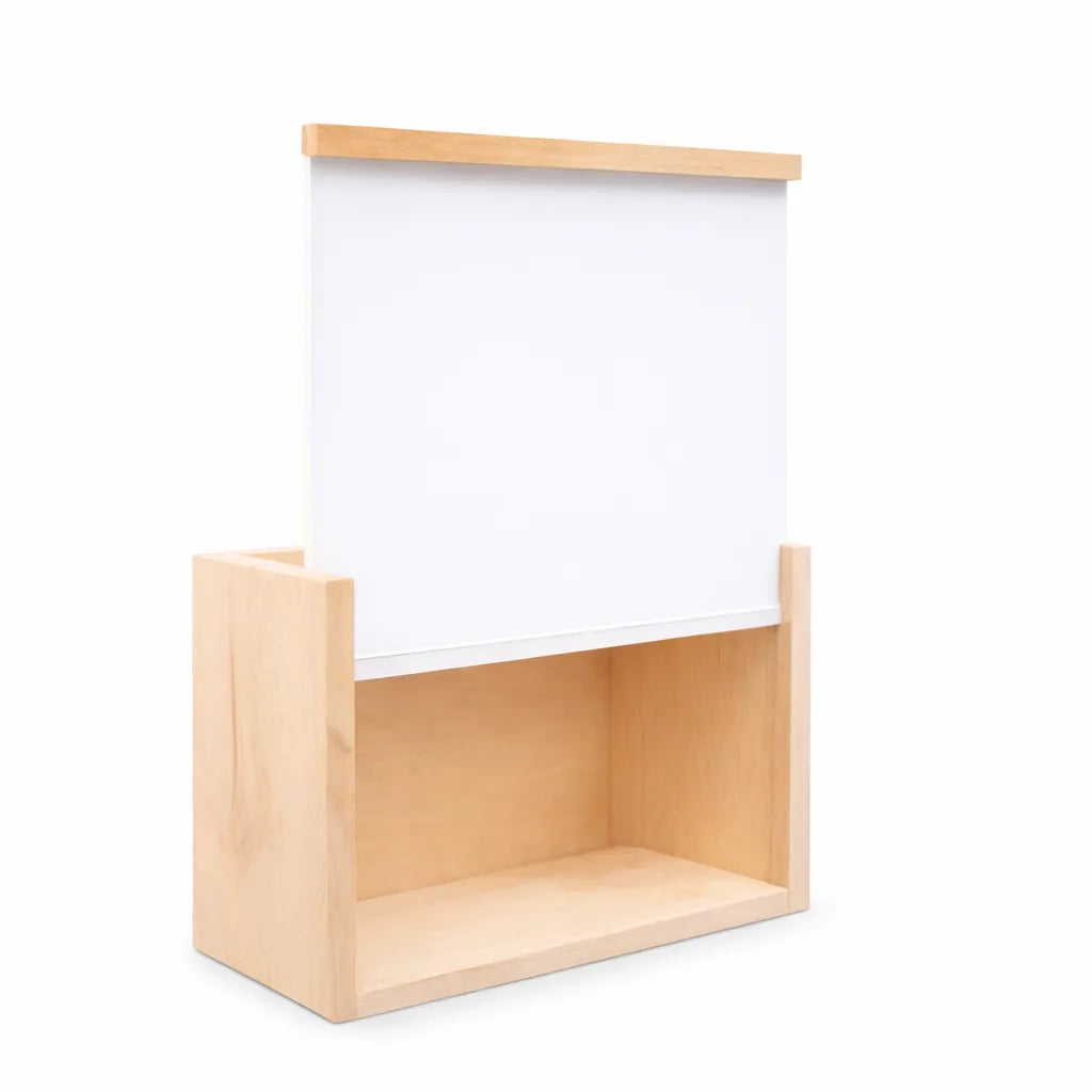 10×10 Inch Acrylic Slider with Frame & MDF Base | Transparent Acrylic Display Frame