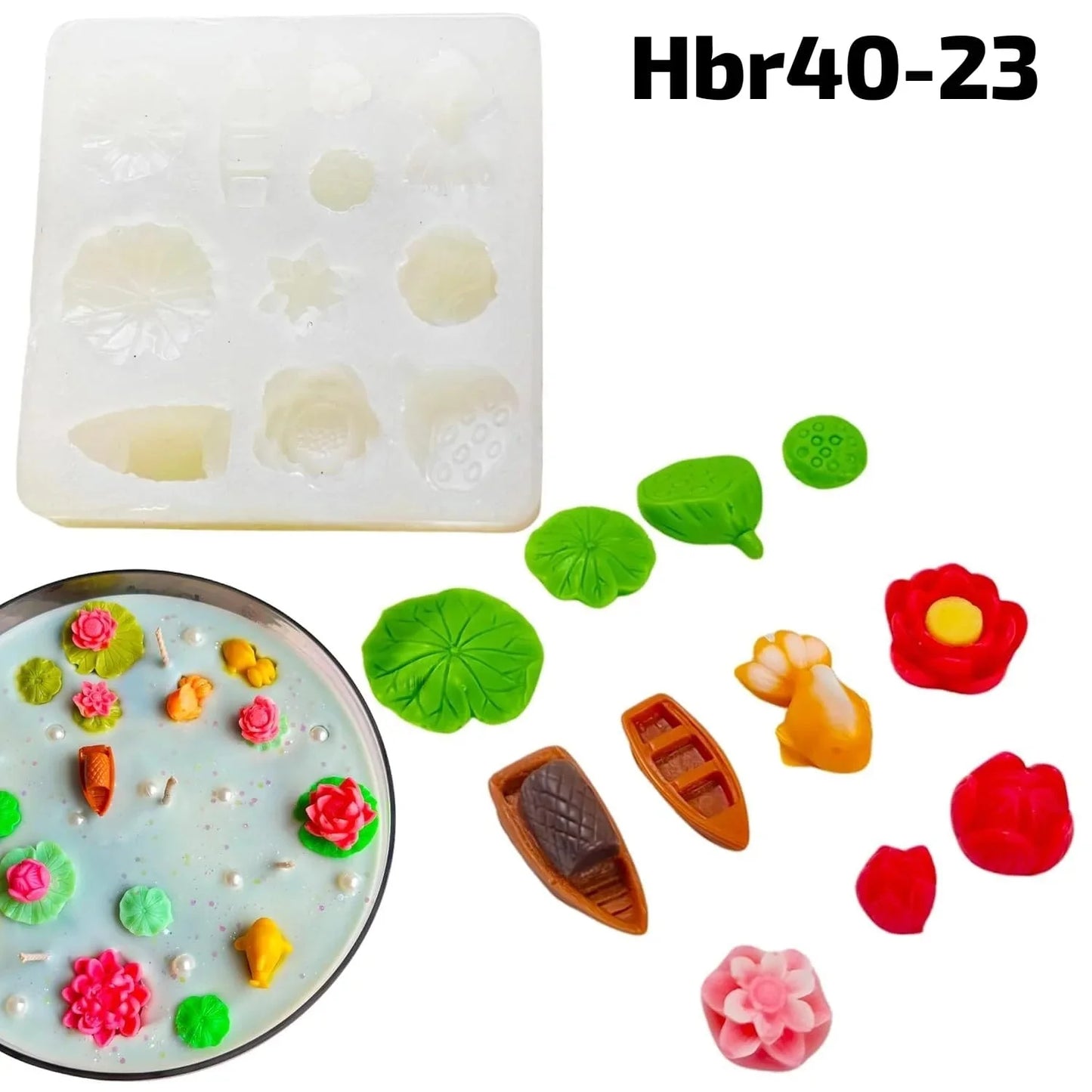 11 Cavity Boat , Ocean & Pond Theme Miniature Mould for Resin, Soap & Chocolate