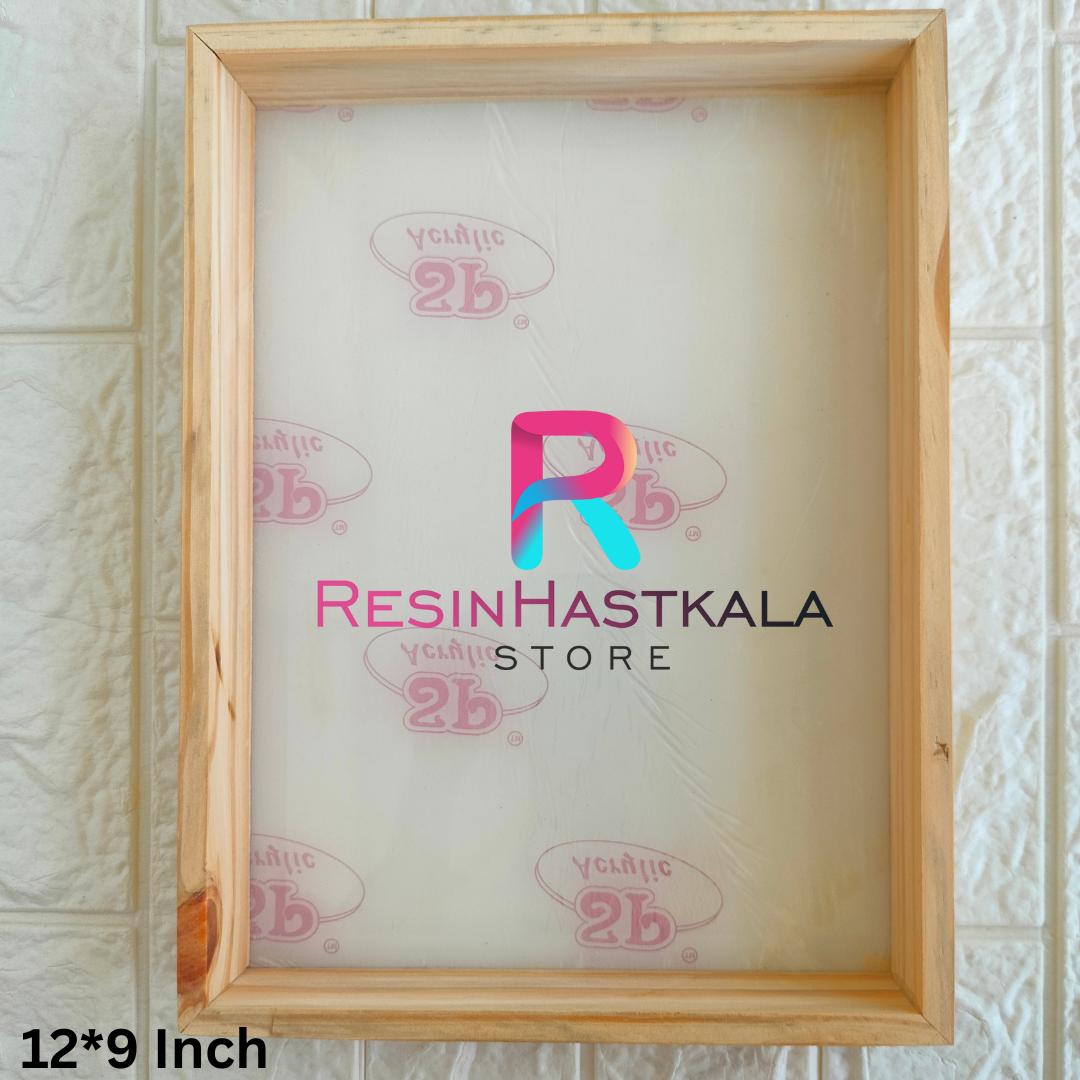 12*9 Pine Wood Frame With Acrylic Base/ Floting Frame / Varmala Preservation Frame