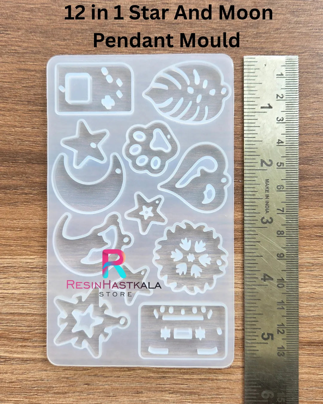 12 in 1 Star And Moon Pendant Mould