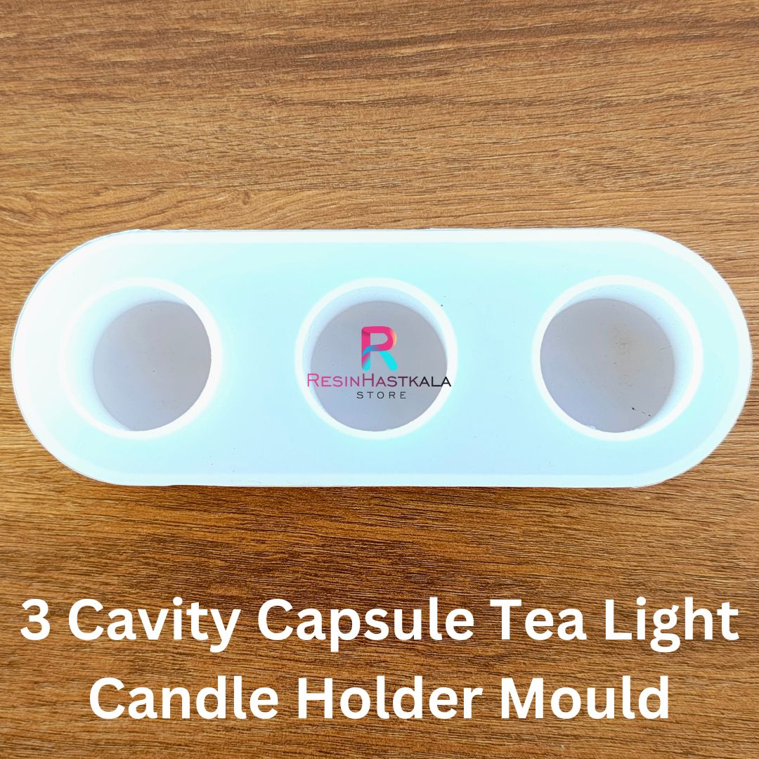 3 Cavity Capsule Tea Light Candle Holder Mould