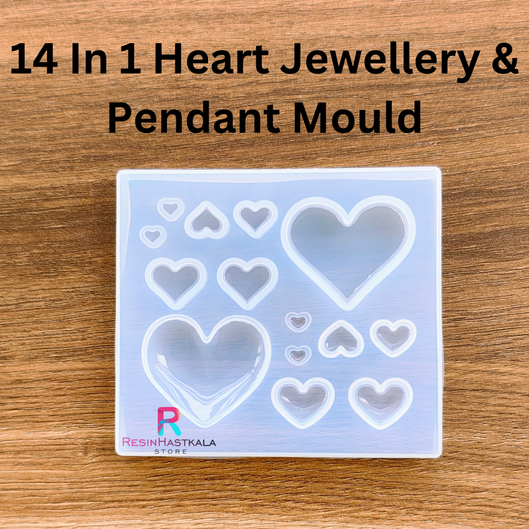 14 In 1 Heart Jewellery & Pendant Mould