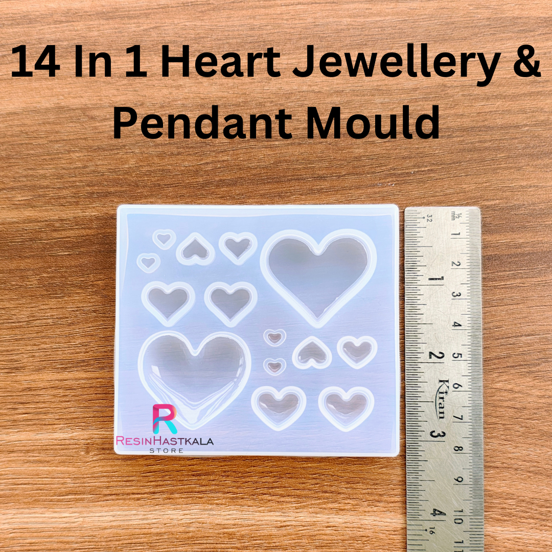 14 In 1 Heart Jewellery & Pendant Mould