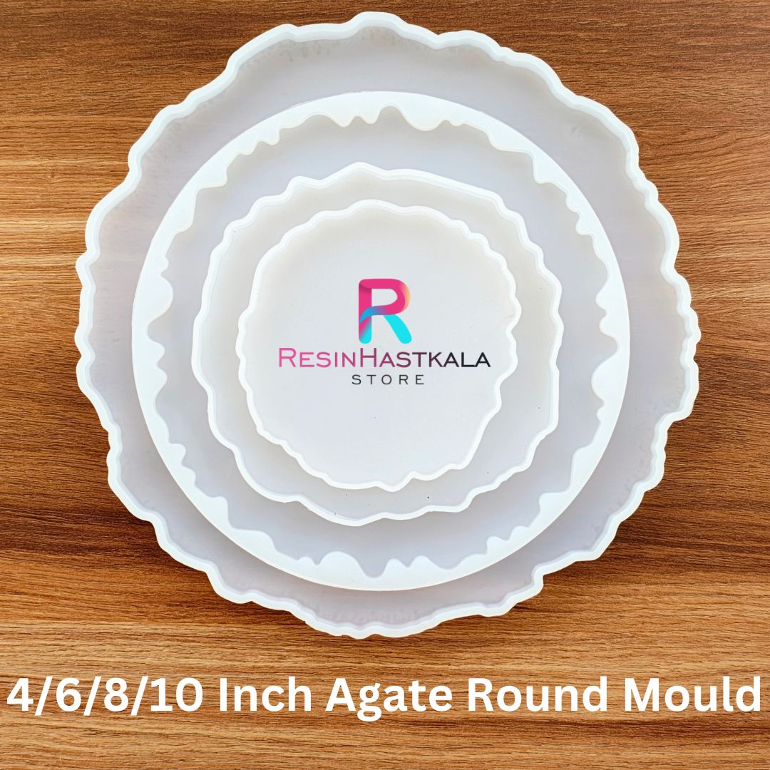 Round Agate Mould Combo Of 4 (4/6/8/10 Inch)