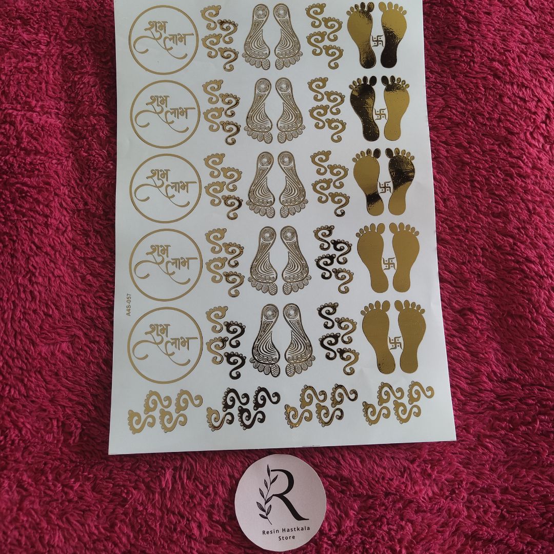 Diwali Embossed Sticker ES80