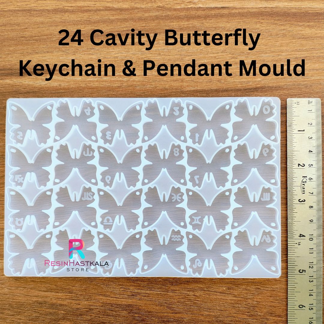24 Cavity Butterfly Keychain & Pendant Mould