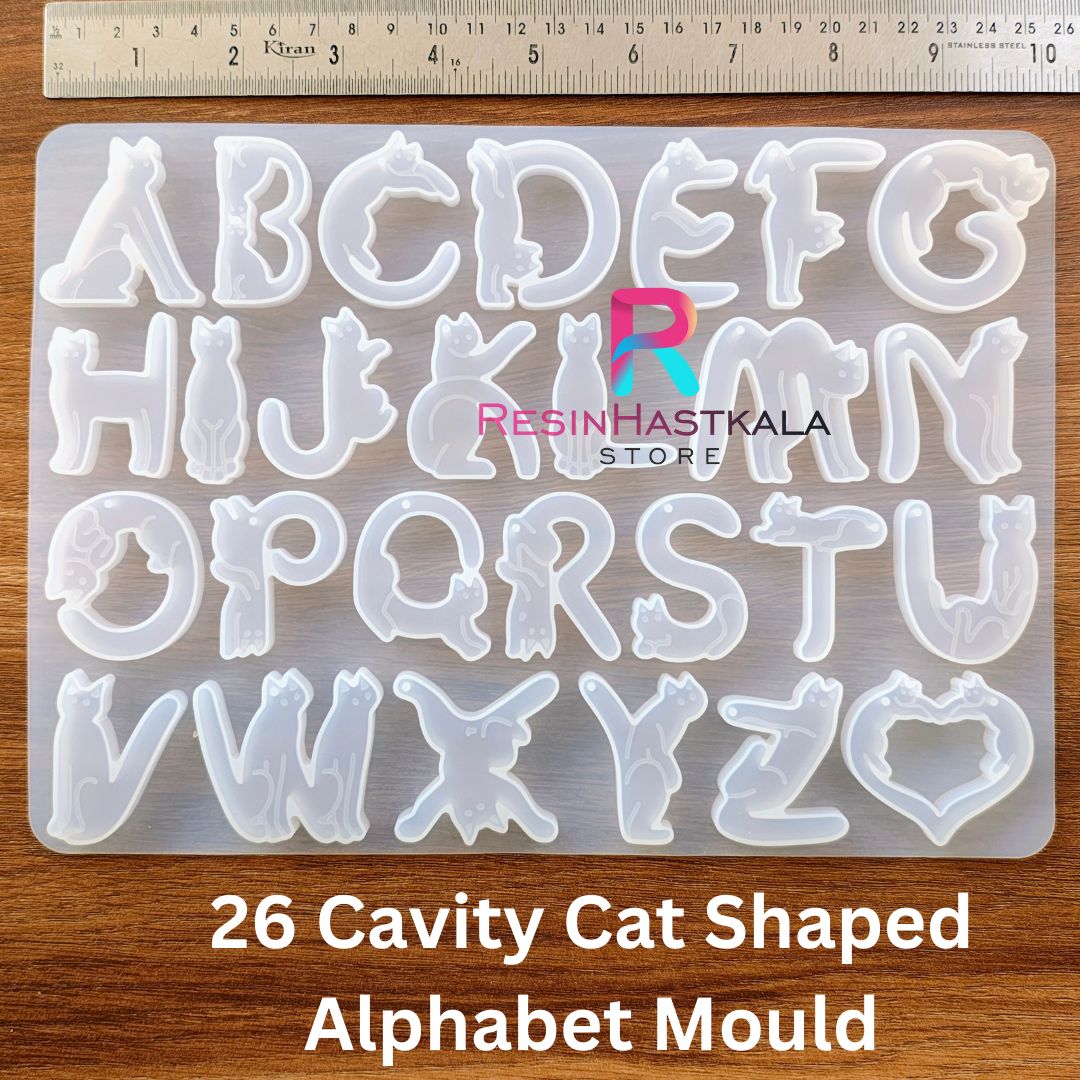26 Cavity Cat Shaped Abcd / Alphabet Mould