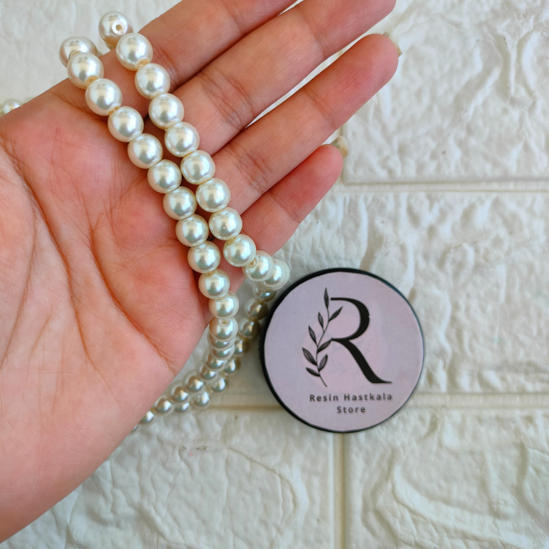 Glass Pearl Beads For Rakhi & Bracelet (20 Gram)