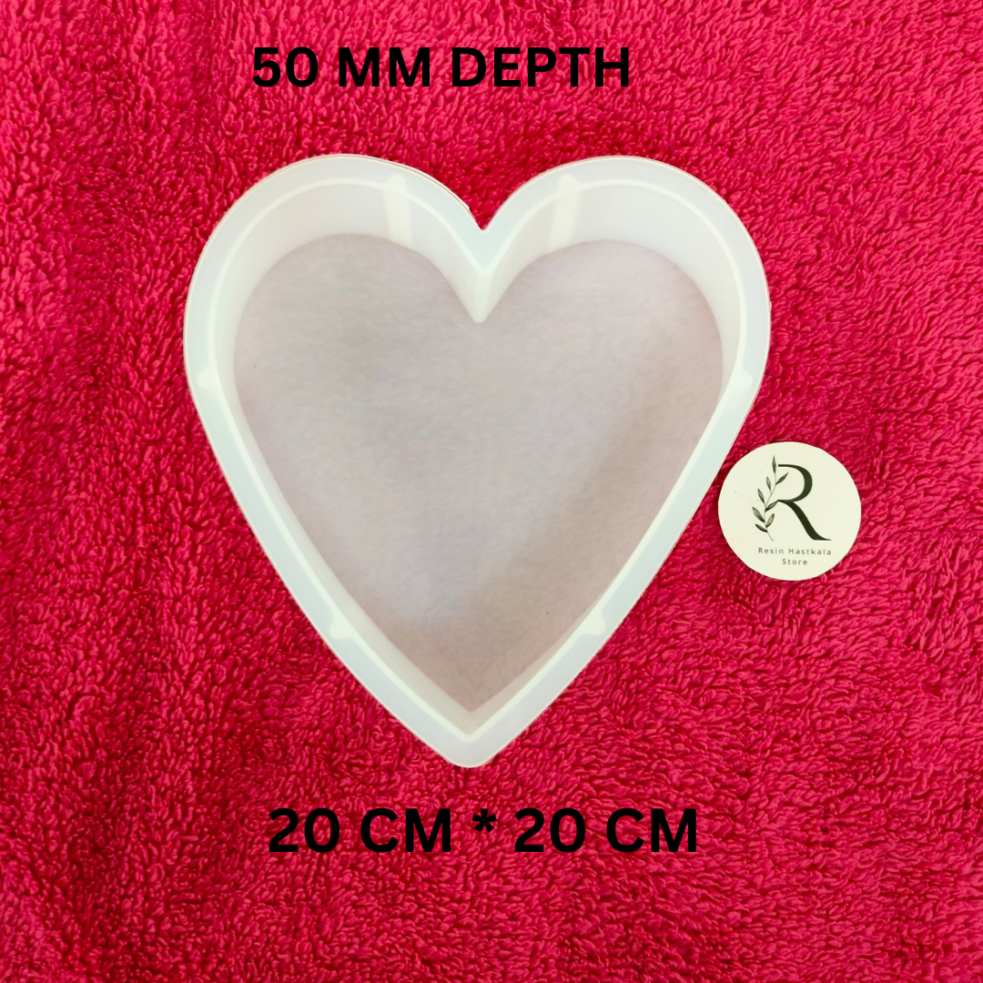 8 Inch Heart Deep Casting/Wedding Preservation Mould