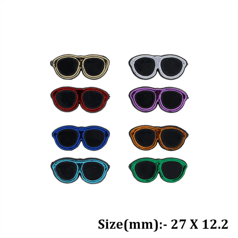 27 x 12.2mm Mix Colour Fancy Chashma – 25 pcs Pack for Doll, Teddy & Pipe Cleaner Craft