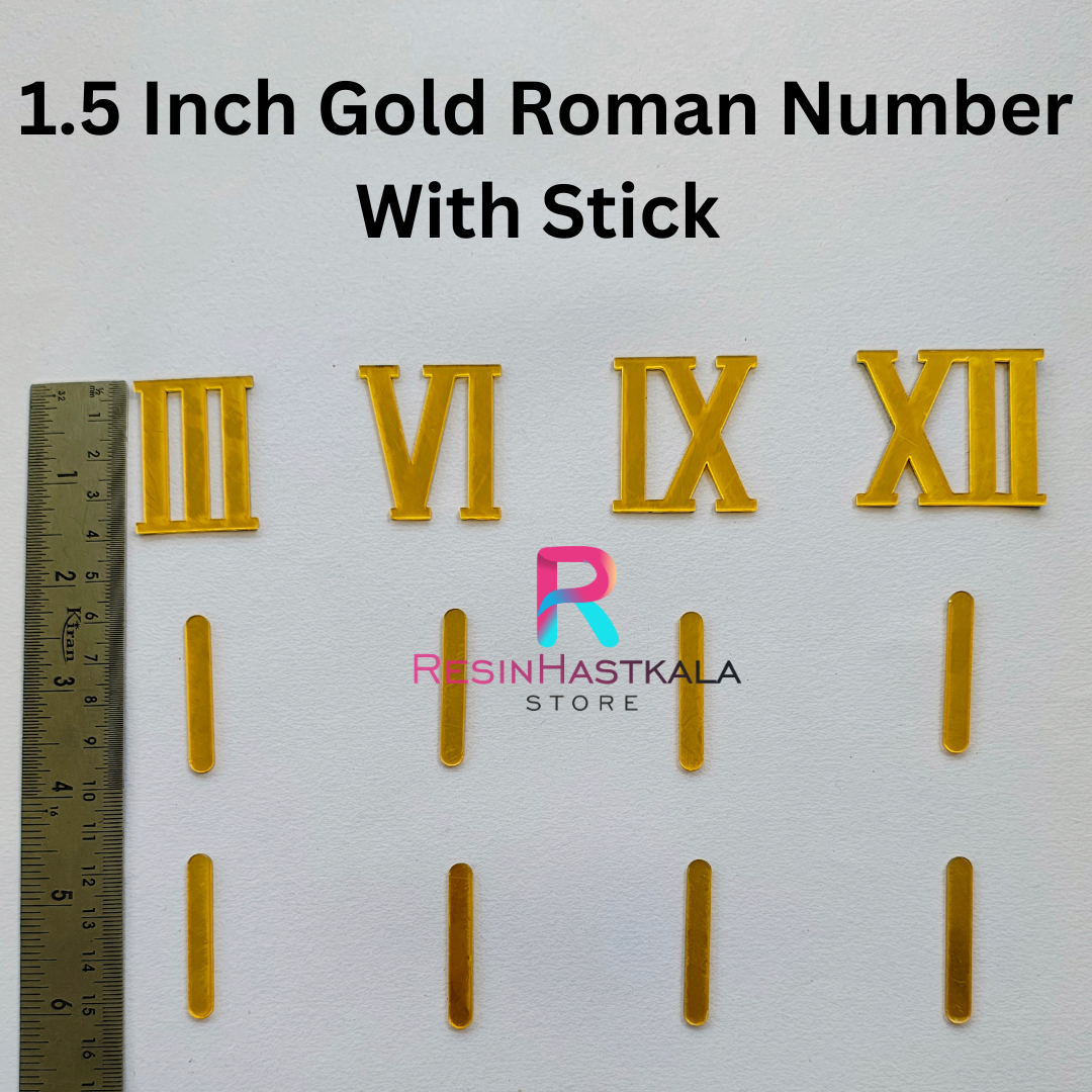 Roman Acrylic Number With Stick