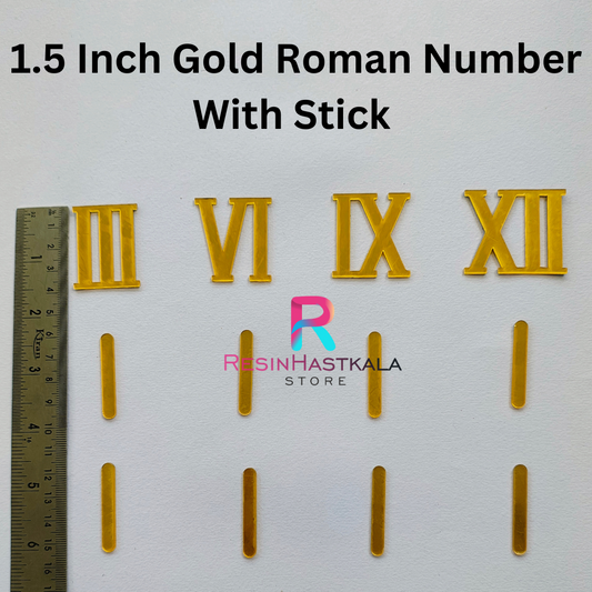 Roman Acrylic Number With Stick