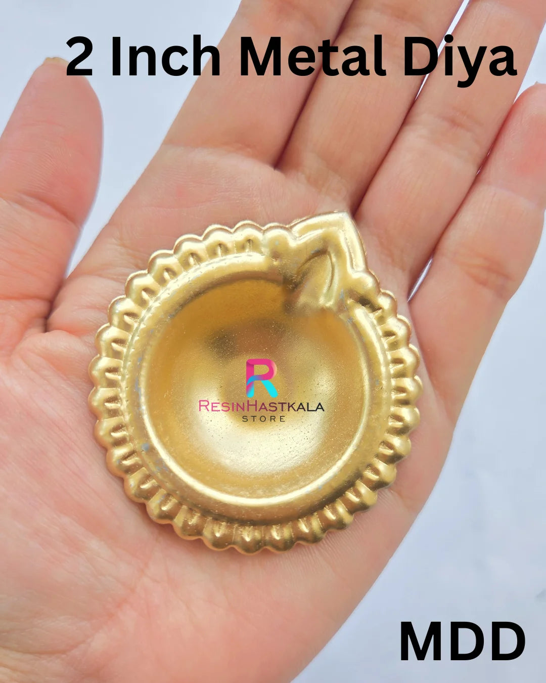 2 Inch Metal Diya