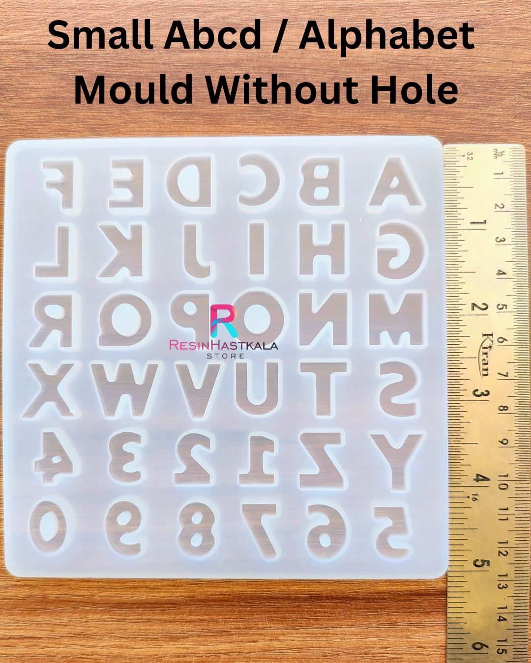 Small Abcd / Alphabet Mould Without Hole