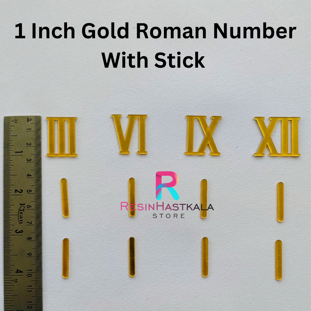 Roman Acrylic Number With Stick