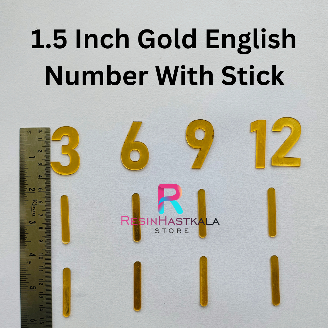 English Number With Stick