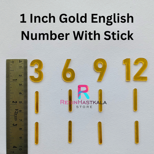 English Number With Stick
