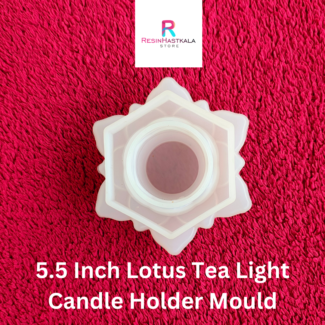 5.5 Inch Lotus Tea Light Candle Holder Mould