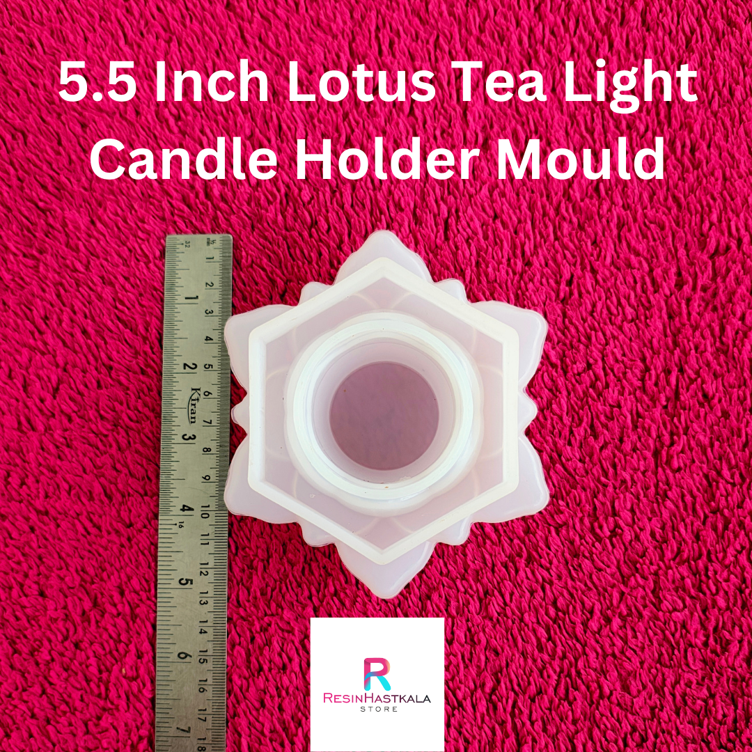 5.5 Inch Lotus Tea Light Candle Holder Mould