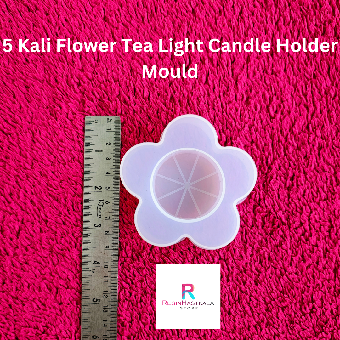 5 Kali Flower Tea Light Candle Holder Mould