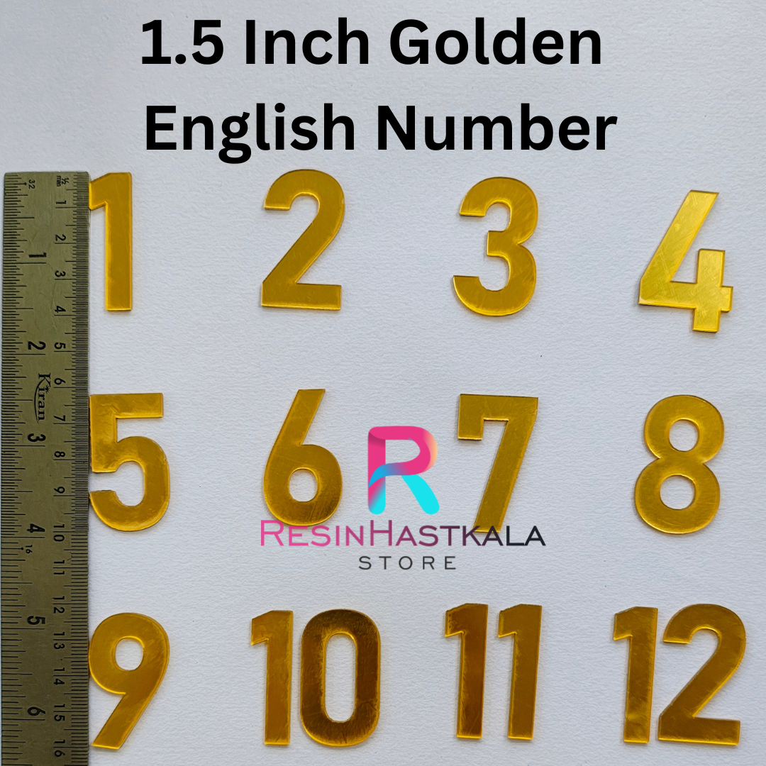 English Acrylic Number For Clock