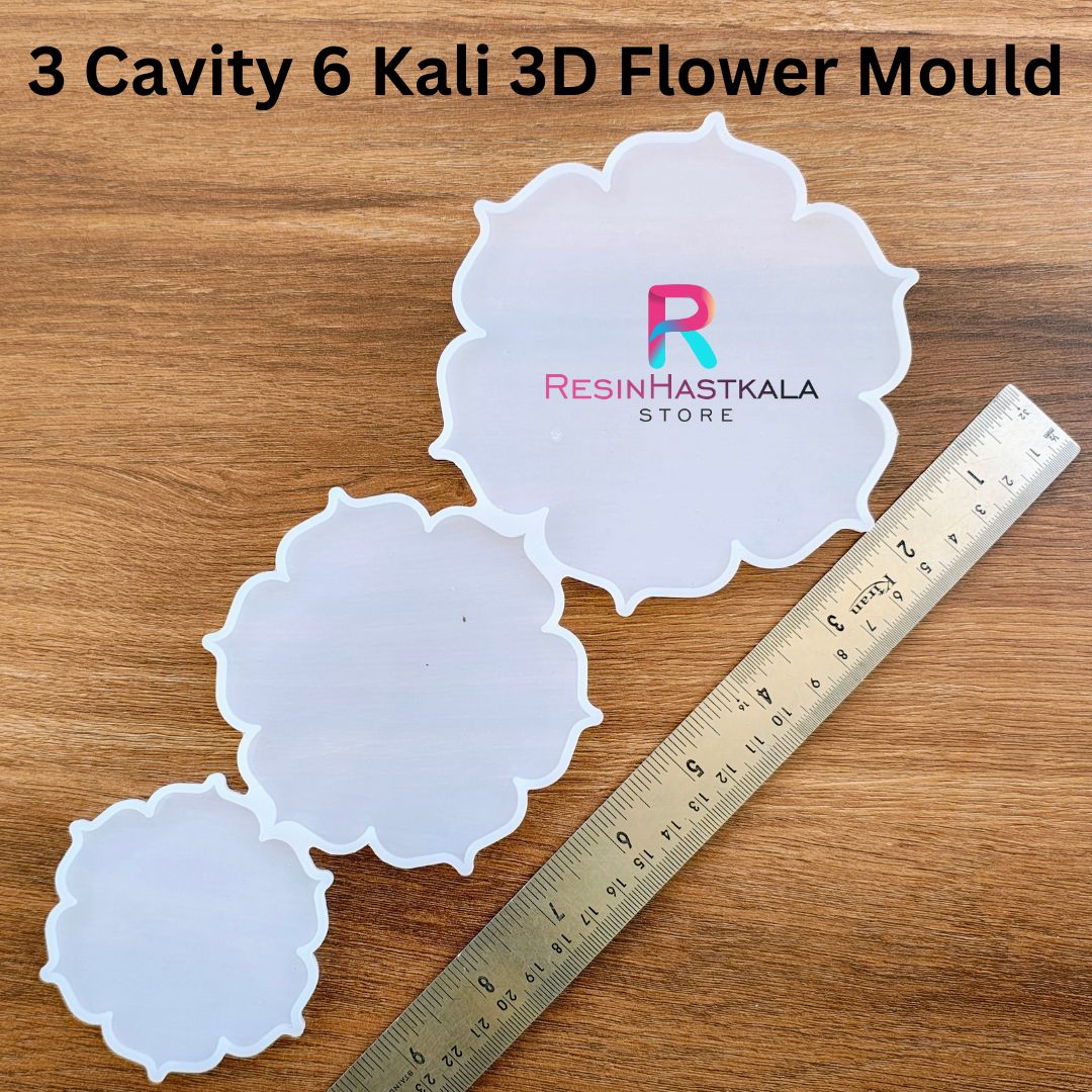 3 Cavity 6 Kali 3D Flower Mould
