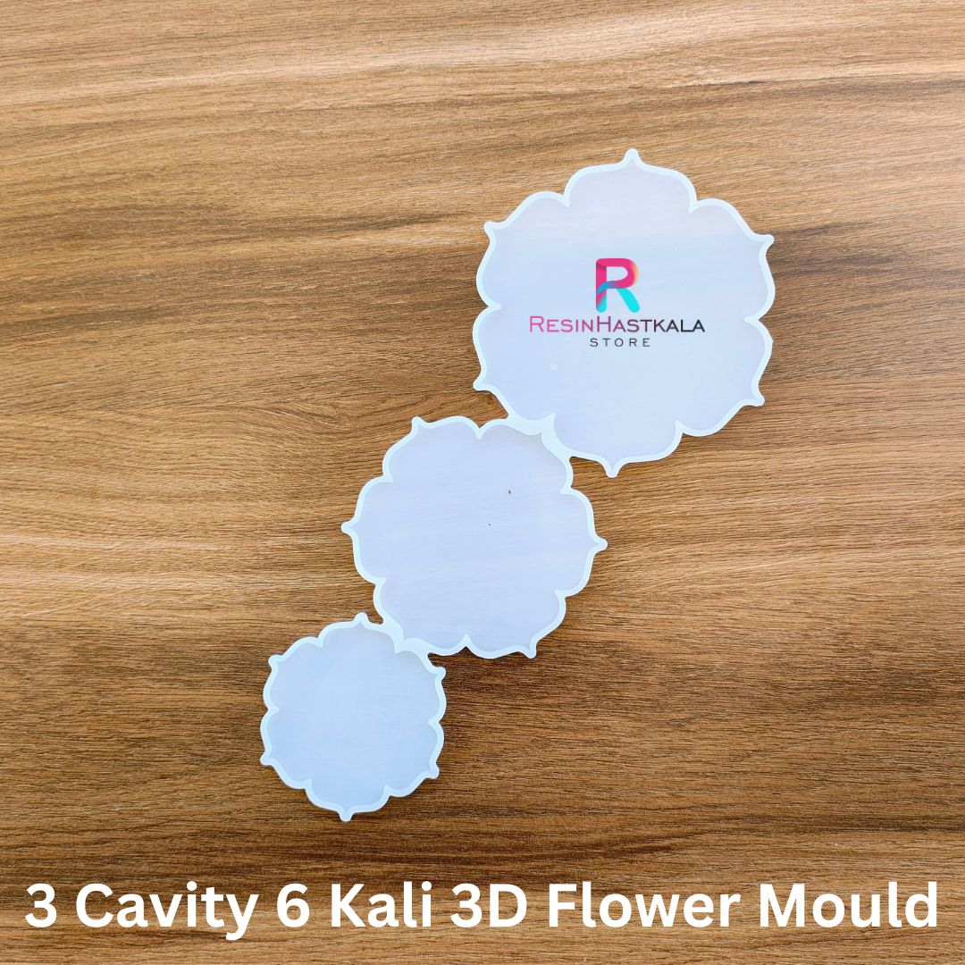 3 Cavity 6 Kali 3D Flower Mould