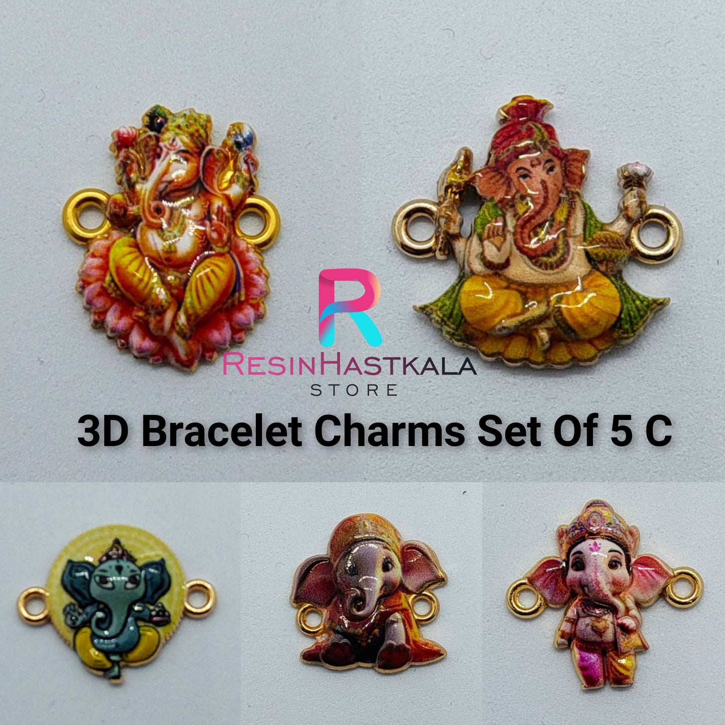3D Bracelet Charms Set Of C