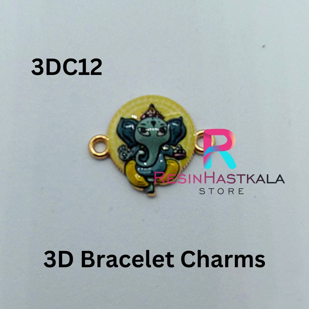 Ganeshji/ Ganpatiji 3D Bracelet Charms (3DC12)