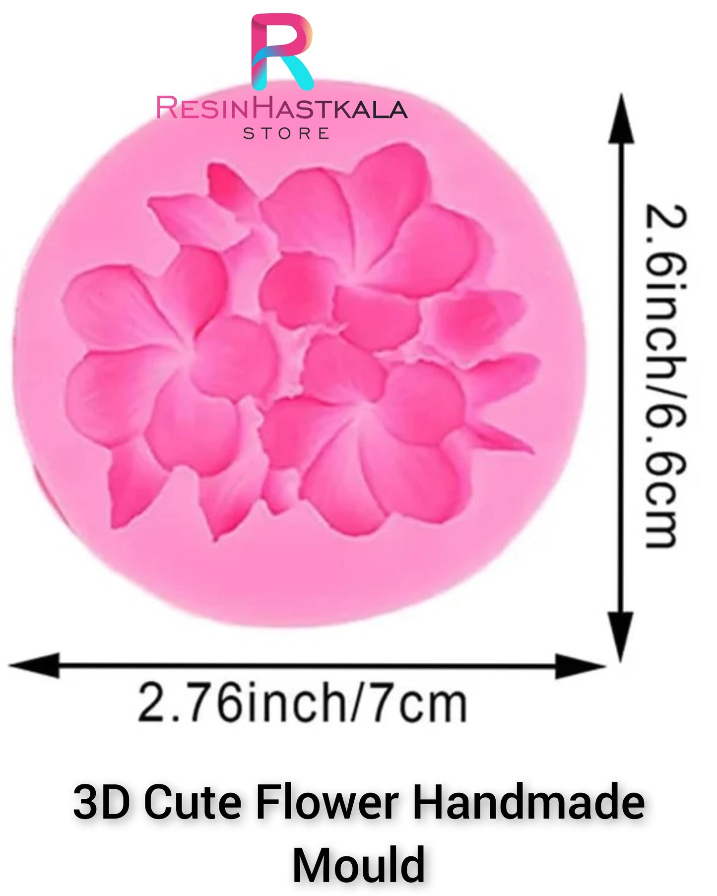 3D Cute Flower Handmade Mould