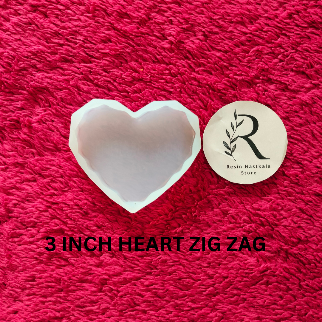 Heart Zig Zag Silicon Mould