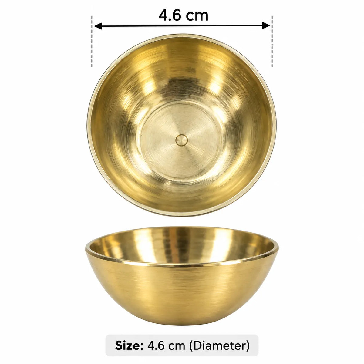 4.6 Cm Brass Bowl / Metal Katori