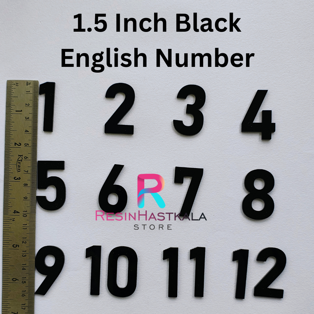 English Acrylic Number For Clock