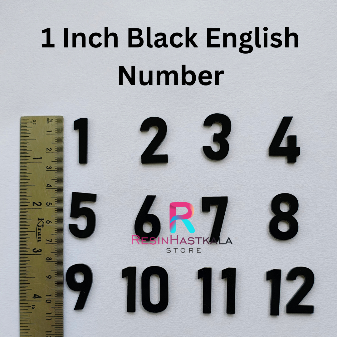English Acrylic Number For Clock