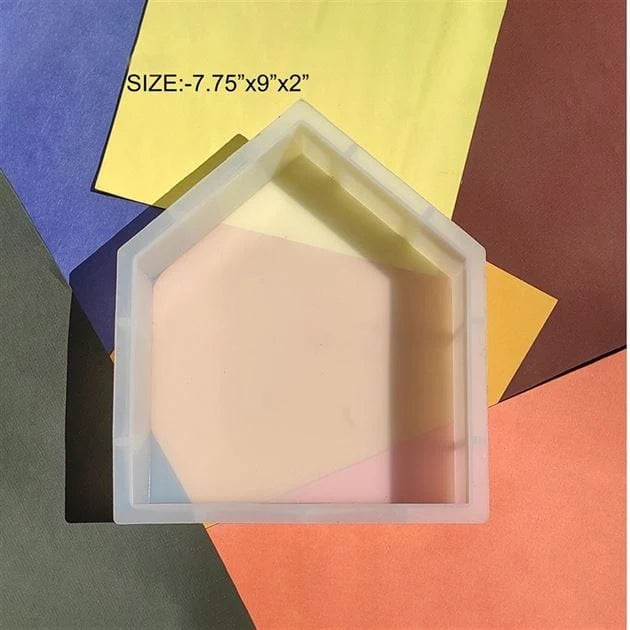 House Shape Deep Casting Mould – 7.75 x 9 x 2 Inch | 50mm Depth