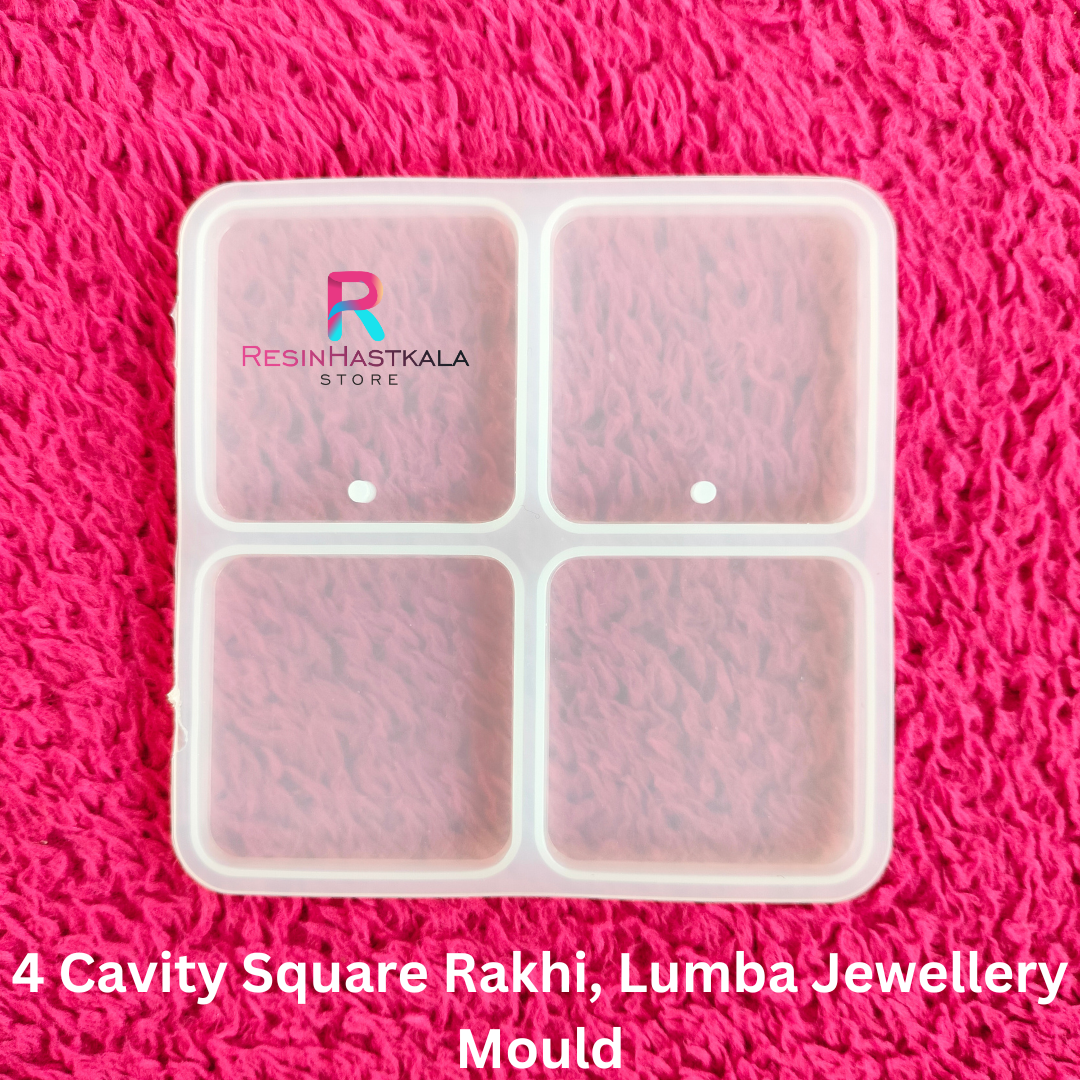 4 Cavity Square Rakhi Lumba Jewellery Mould