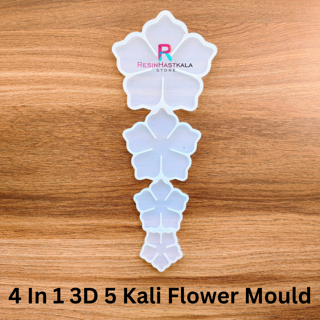 4 In 1 3D 5 Kali Flower Mould