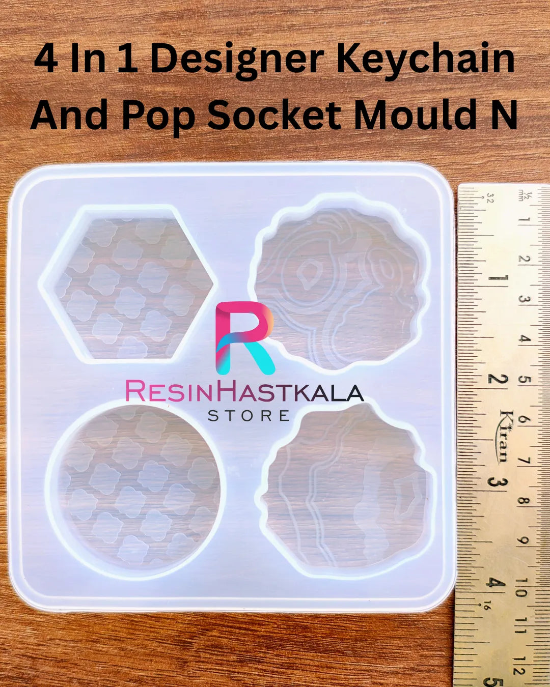 4 In 1 Designer Keychain And Pop Socket Mould N