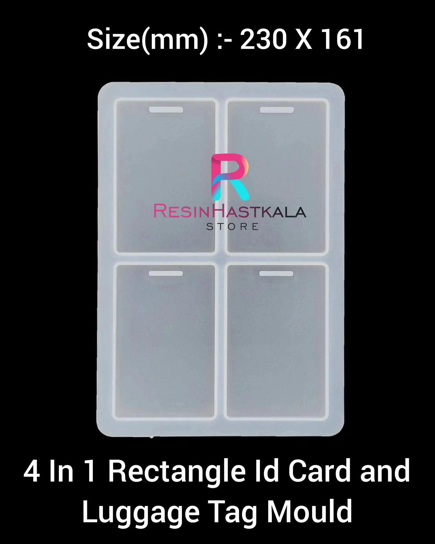 4 In 1 Rectangle Id Card And Luggage Tag Mould