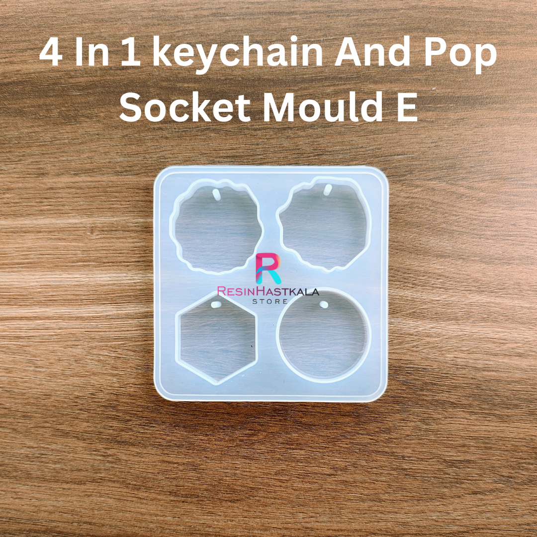 4 In 1 keychain And Pop Socket Mould E
