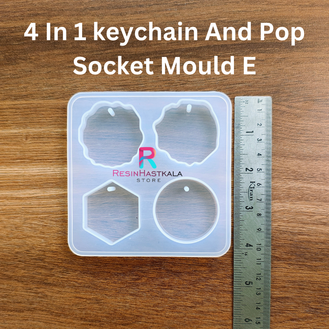 4 In 1 keychain And Pop Socket Mould E