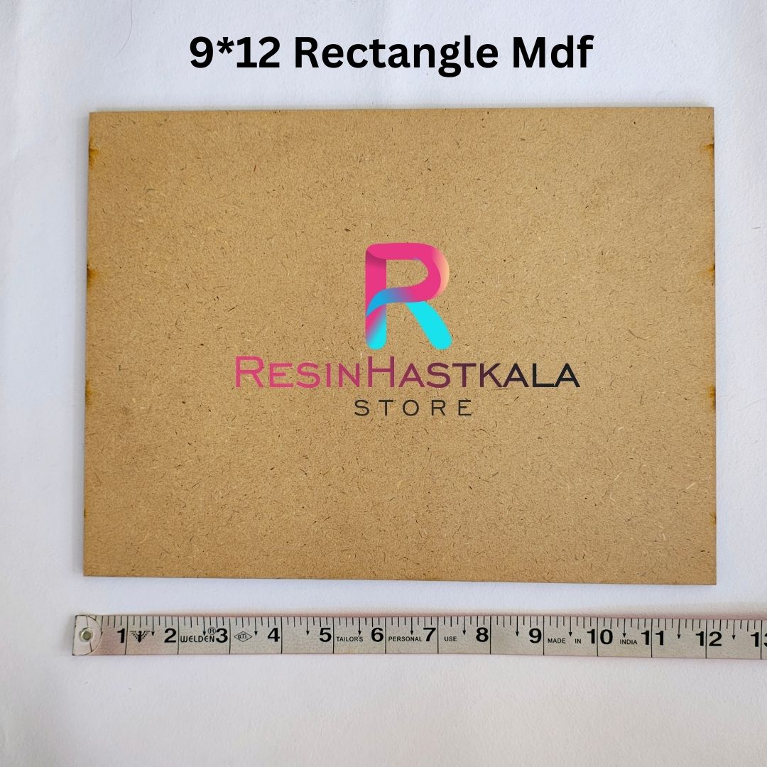 9*12 Plain Rectangle Mdf For Mantra And Name Plate