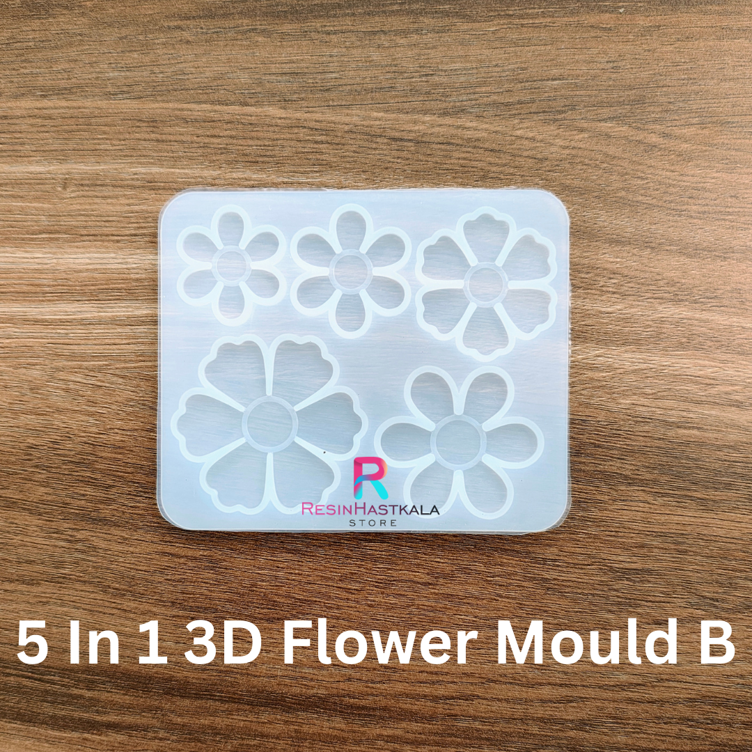 5 In 1 3D Flower Mould B