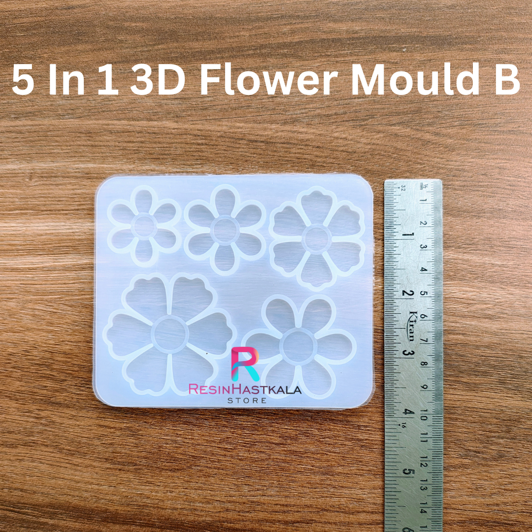5 In 1 3D Flower Mould B
