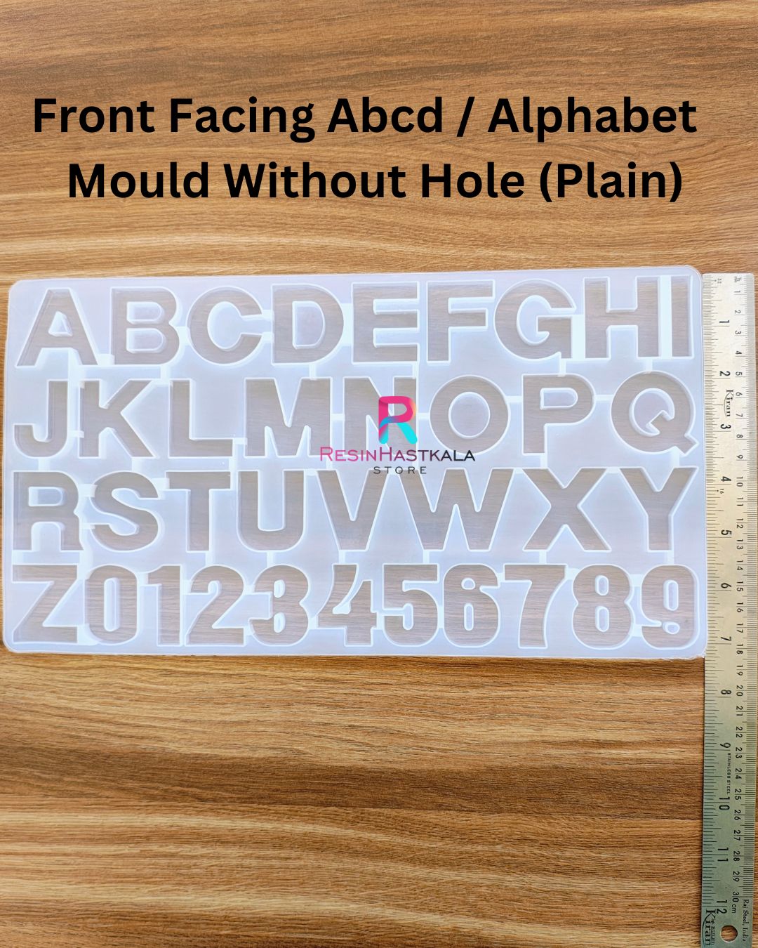 Front Facing Abcd / Alphabet Mould Without Hole (Plain)
