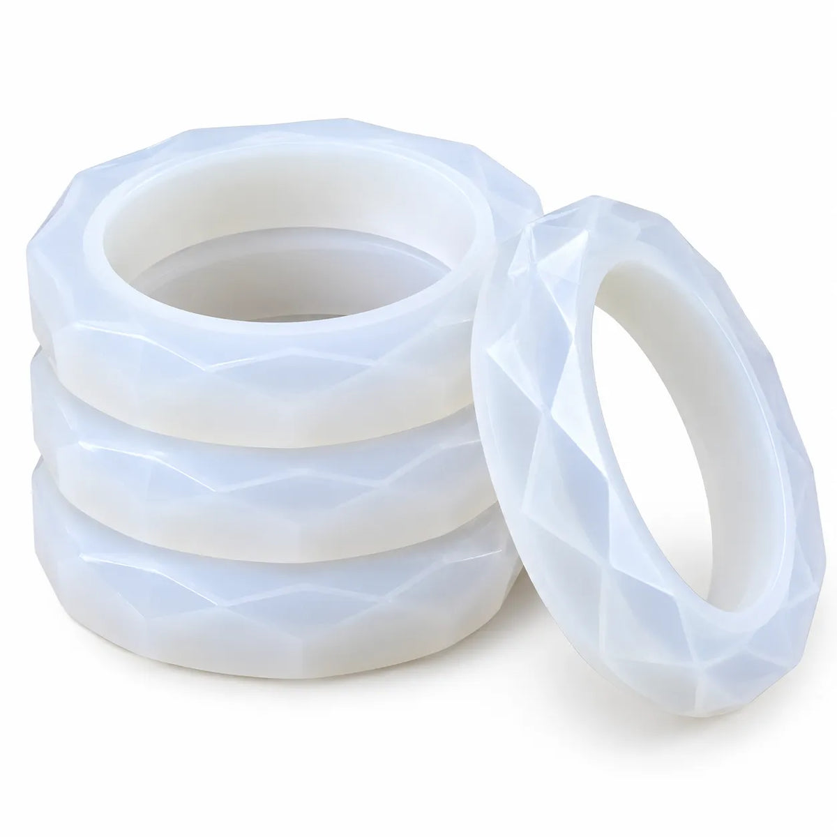 Set Of 4 Diamond Cut Bangle Mould Sizes 2.2, 2.4 2.6 & 2.8