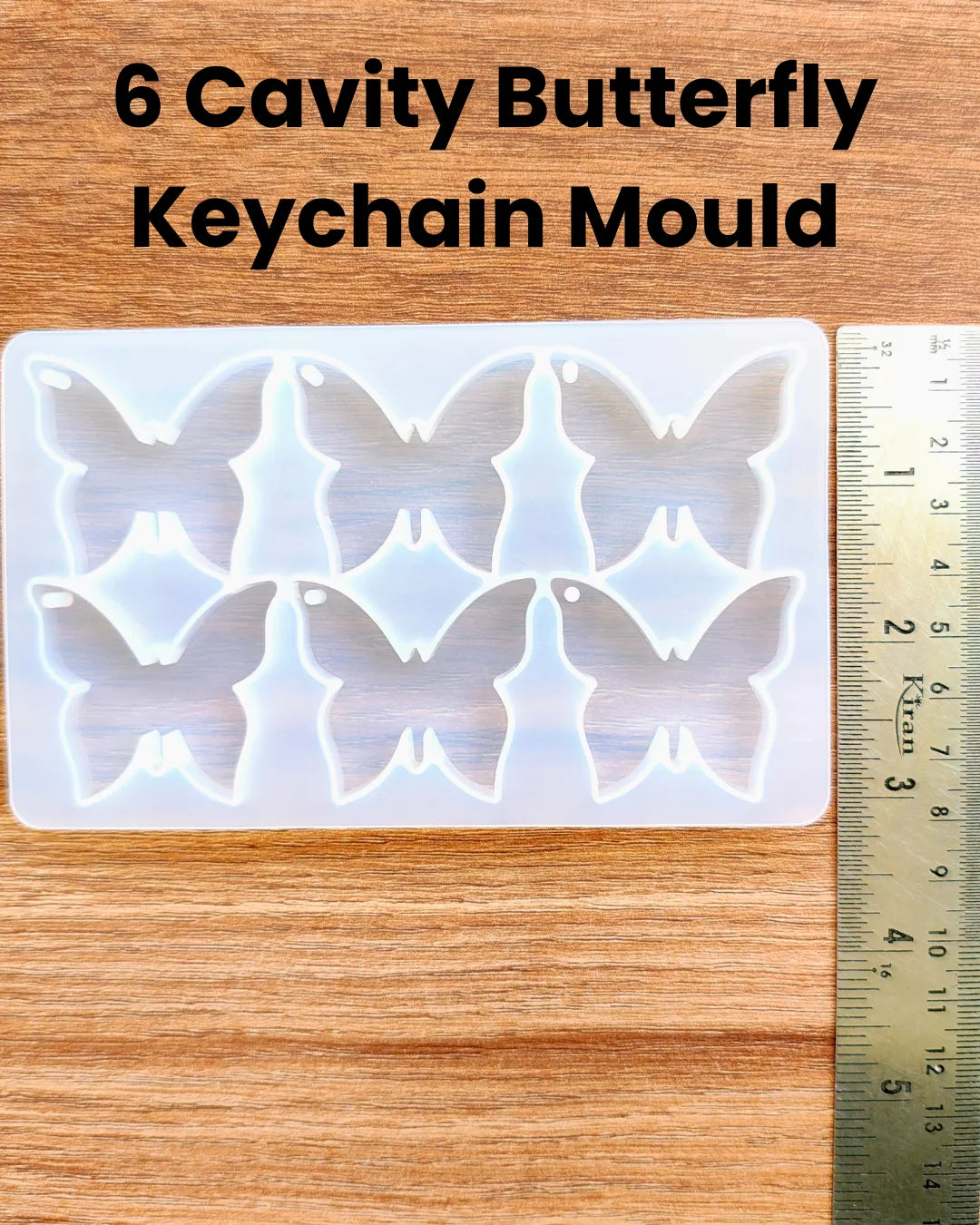 6 Cavity Butterfly Keychain Mould