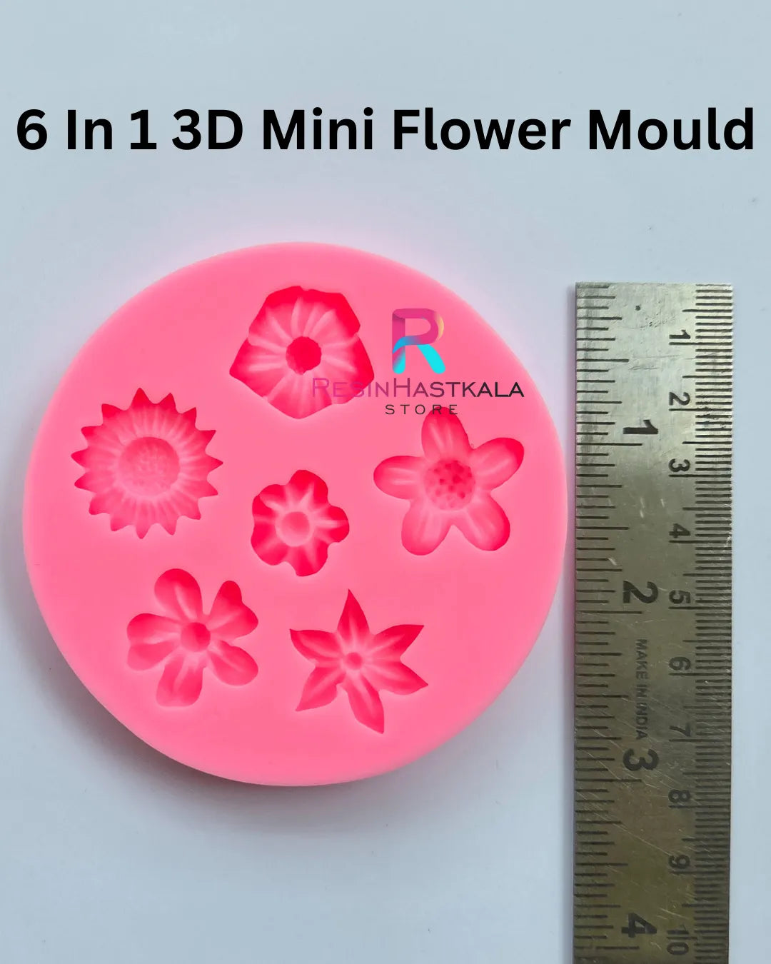 6 In 1 3D Mini Flower Mould