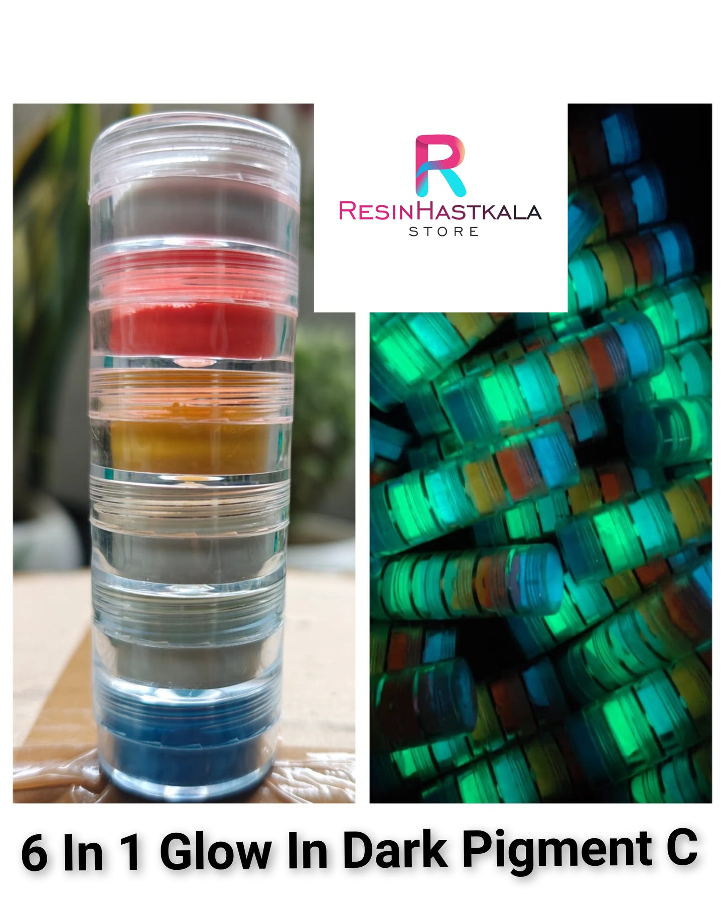 6 In 1 Glow In Dark Pigment C