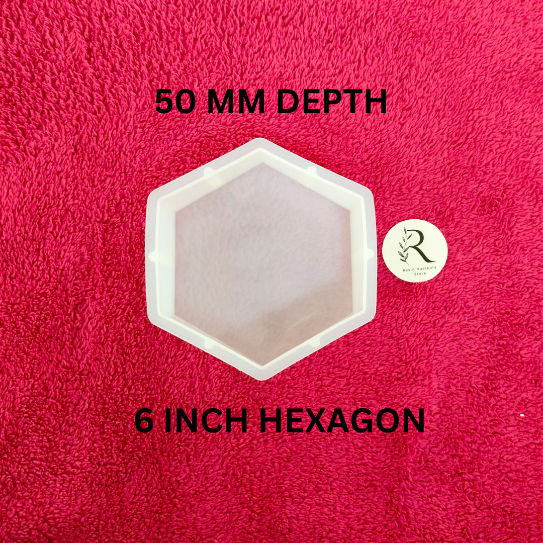 6 Inch Hexagon Deep Casting / Wedding Preservation Mould